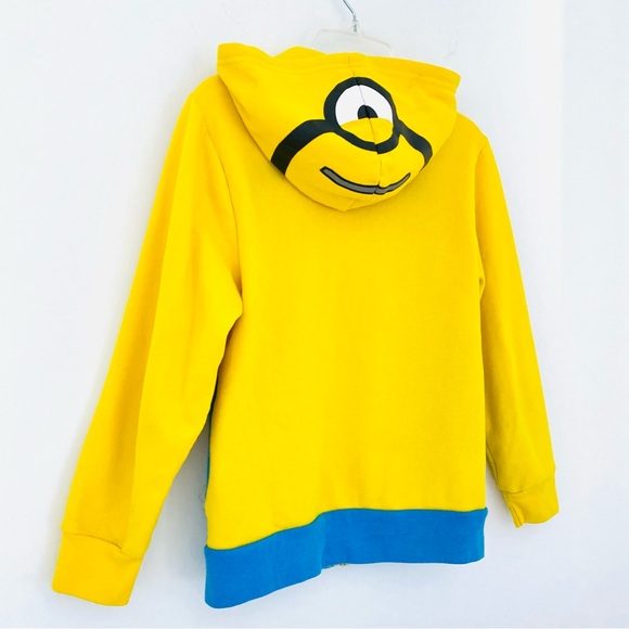 Boys👍🏽MINION Long Sleeves Yellow Hoodie SZ M - Picture 9 of 11